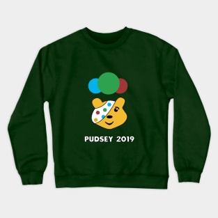 Pudsey bear pop art 2019 Crewneck Sweatshirt